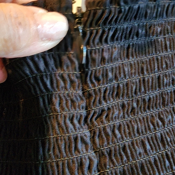 REFORMATION MICHAELA BABYDOLL MINI BLACK DRESS PUFF SLEEVES SIZE 8 - Picture 13 of 16